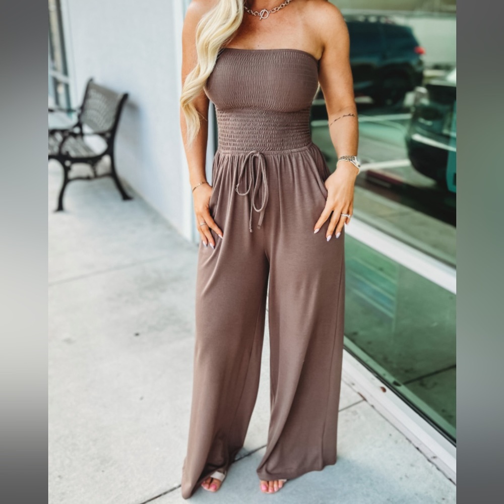 Off Shoulder Jumpsuit by Fonven